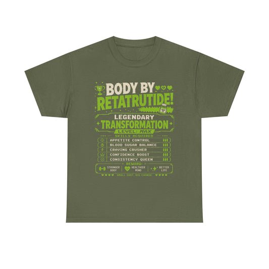 Green Body by Retatrutide – Legendary Transformation Graphic Tee