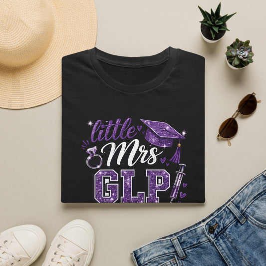 Little Mrs. GLP That Graduated to Mrs. Peptide Unisex Graphic T-Shirt