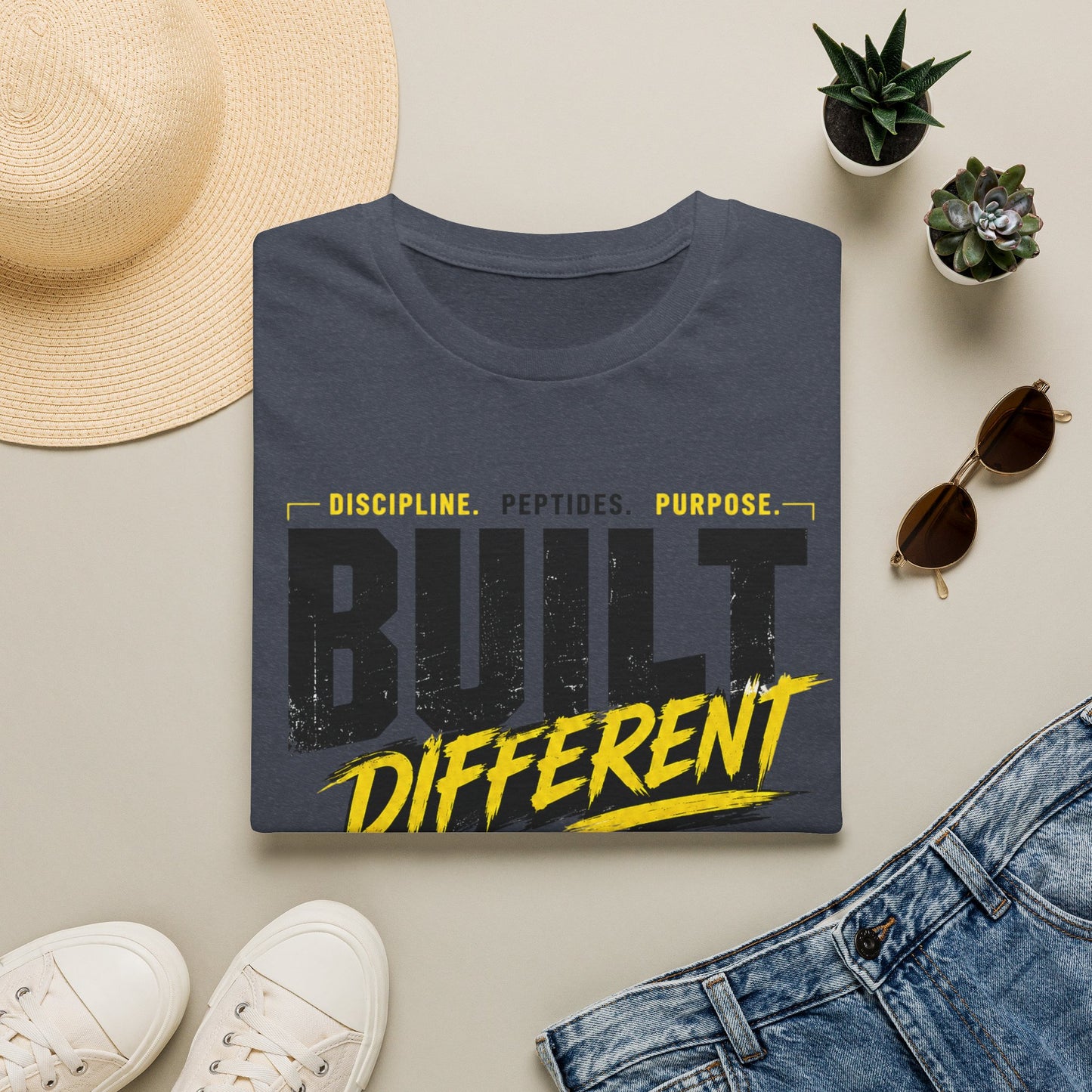 Built Different GLP Fuel the Process Unisex Graphic T-Shirt | GLP-1 Motivation Tee