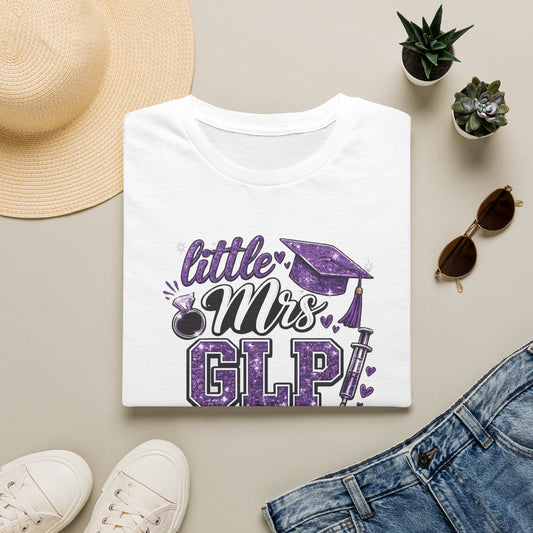 Little Mrs. GLP That Graduated to Mrs. Peptide Unisex Graphic T-Shirt