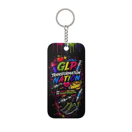 Fitness Motivational Double-Sided Keychain