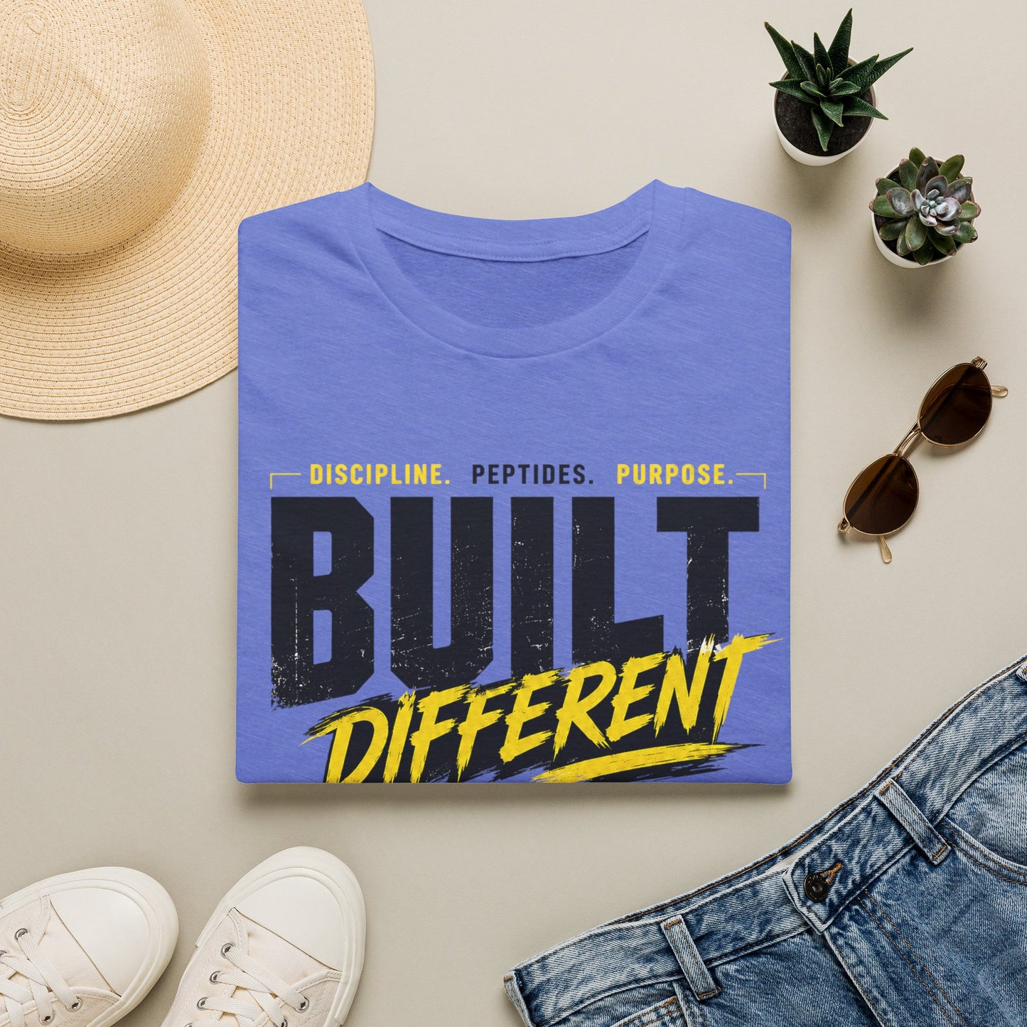 Built Different GLP Fuel the Process Unisex Graphic T-Shirt | GLP-1 Motivation Tee