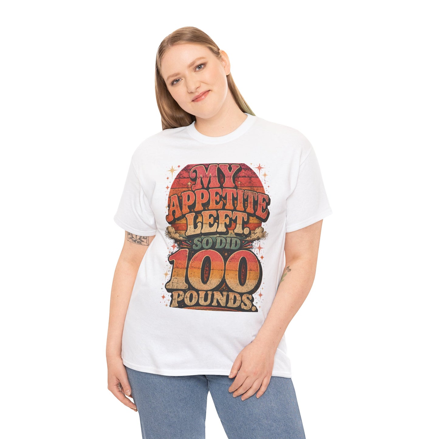 My Appetite Left So Did 100 Pounds Shirt | Weight Loss Transformation Tee