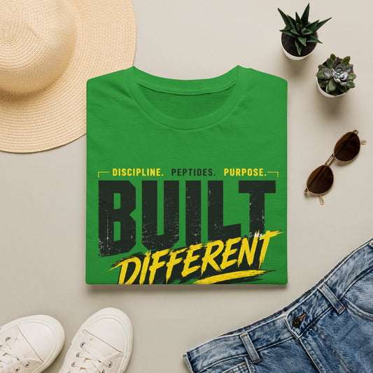 Built Different GLP Fuel the Process Unisex Graphic T-Shirt | GLP-1 Motivation Tee