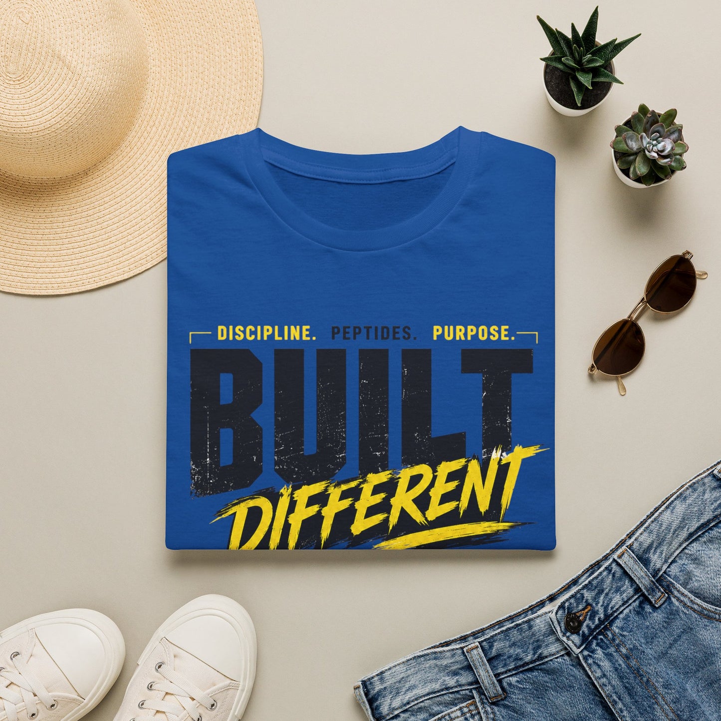 Built Different GLP Fuel the Process Unisex Graphic T-Shirt | GLP-1 Motivation Tee