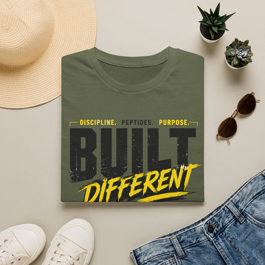 Built Different GLP Fuel the Process Unisex Graphic T-Shirt | GLP-1 Motivation Tee
