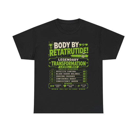 Green Body by Retatrutide – Legendary Transformation Graphic Tee