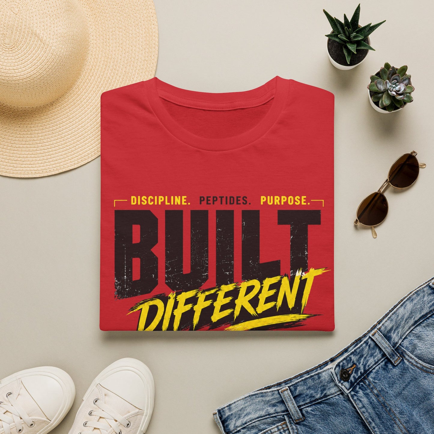Built Different GLP Fuel the Process Unisex Graphic T-Shirt | GLP-1 Motivation Tee